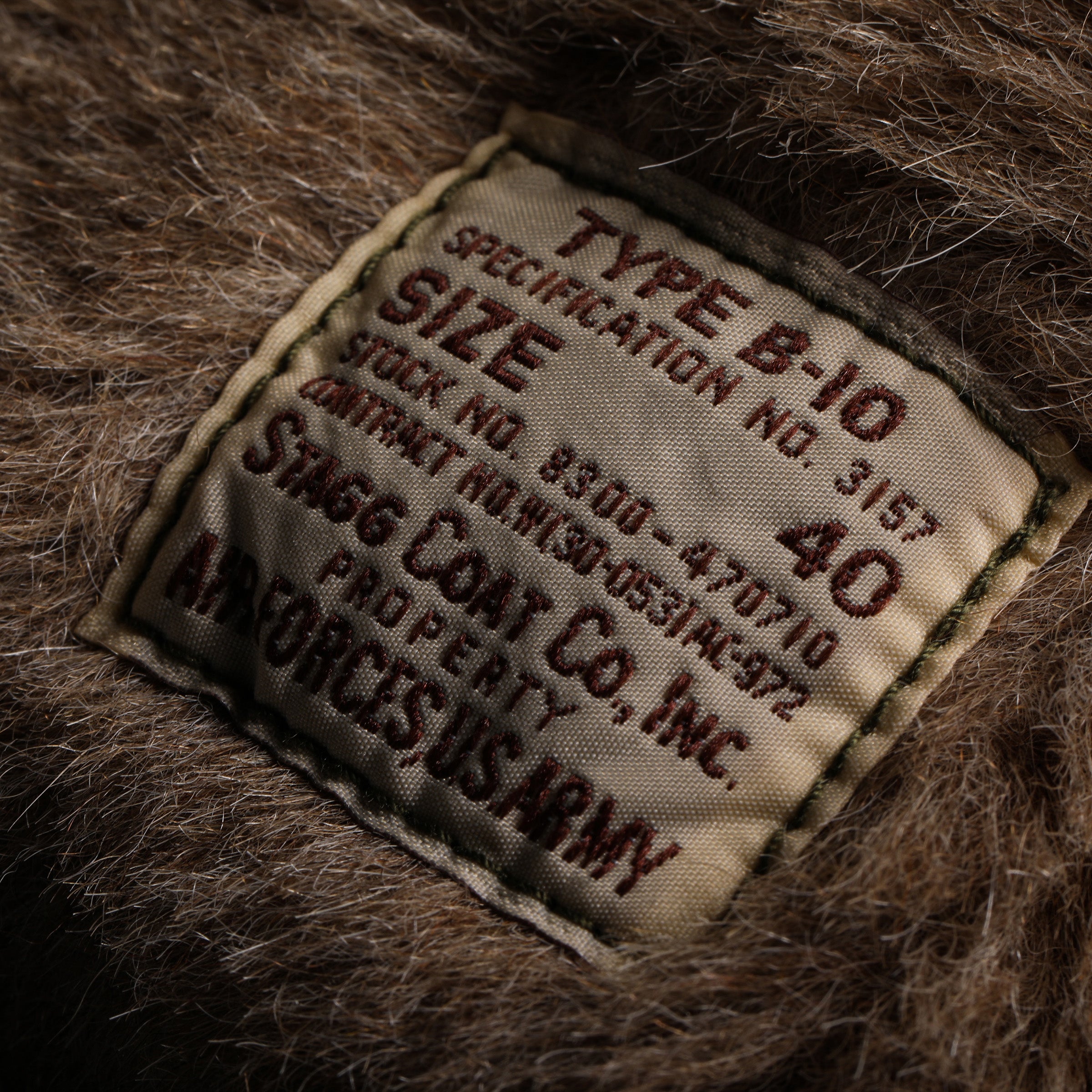 B-10 FLIGHT JACKET/ FACTORY LEGACY/BROWN FUR COLLAR – GIZEMO