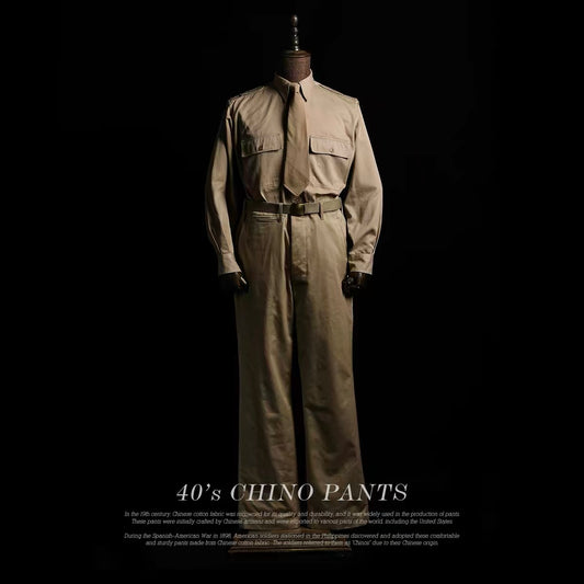 40'S CHINO KHAKI PANTS